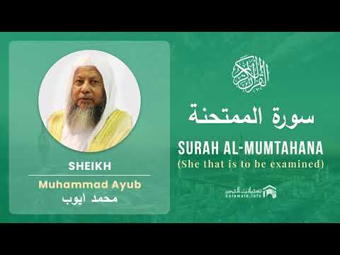 Quran 60   Surah Al Mumtahana سورة الممتحنة   Sheikh Mohammad Ayub - With English Translation