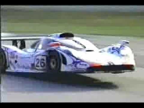Petit Le Mans Flying Porsche Crash