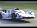 Petit Le Mans Flying Porsche Crash