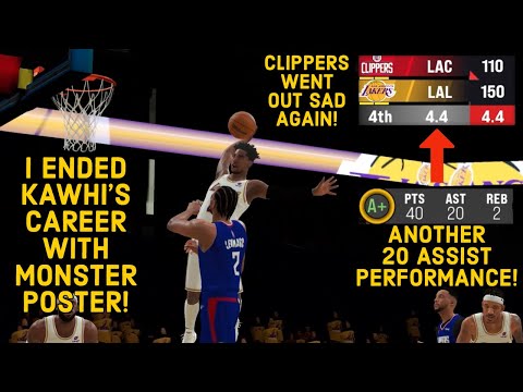 ENDING KAWHI’S CAREER WITH A POSTER! | NBA 2K22 Mobile MyCareer Game 2 Playoffs! Ep. 10 | anakindave