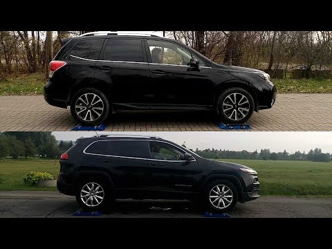 Subaru Forester XT S-AWD vs Jeep Cherokee Active Drive I - 4x4 test on rollers