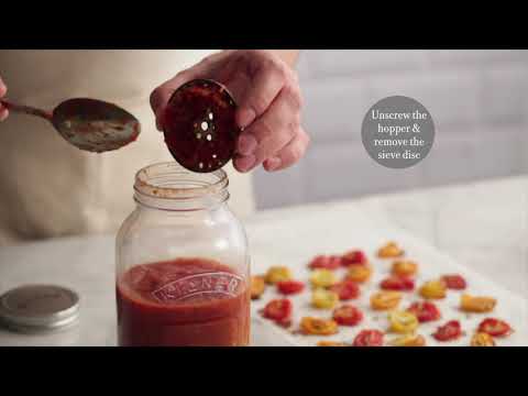 Мельница ручная для соуса с банкой Kilner