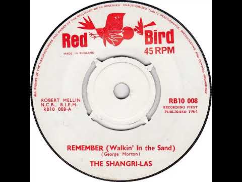 UK New Entry 1964 (216) The Shangri Las - Remember (Walkin' In The Sand)
