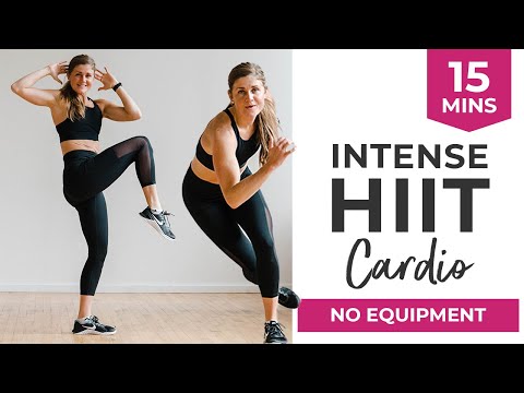 15-Minute Full Body HIIT Cardio Workout (No Equipment)