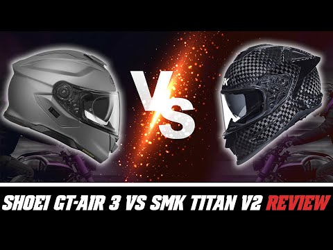 Shoei GT-Air 3 vs SMK Titan V2 Helmet - Review at SpeedAddicts.com