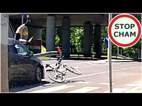 Potrącenie rowerzysty na przejeździe rowerowym