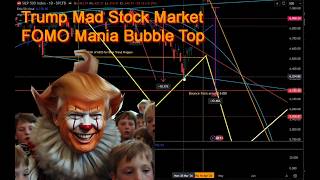 Trump Mad Stock Market FOMO Mania AI Tech Stocks Bubble Top