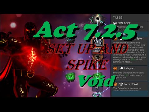 7.2.5 Void Boss Guide | Set Up and Spike | Marvel Contest Of Champions