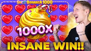 MY INSANE BIG WIN ON SWEET BONANZA 1000 (WE DID HIT 1000X) 🏆🔥