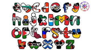 Drawing Lowercase Alphabet Lore But They Are Country Flags
