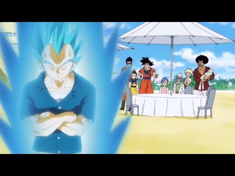 Vegeta gets mad when his daughter cries