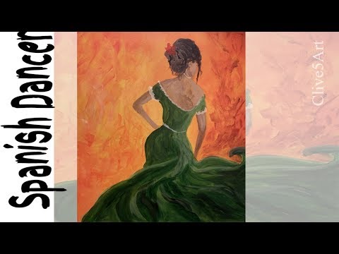 Flamenco Dancer Acrylic painting