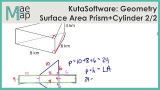 KutaSoftware: Geometry- Surface Area Of Prisms And Cylinders Part 2
