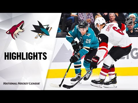 NHL Highlights | Coyotes @ Sharks 12/17/19