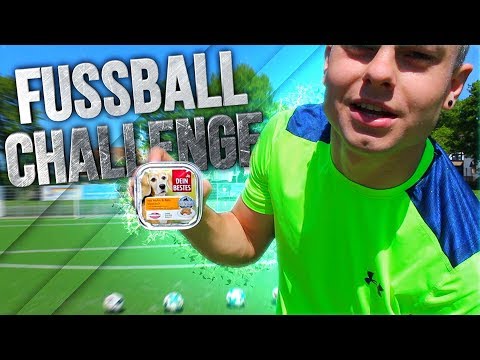 FUßBALL CHALLENGE mit Hundefutter Bestrafung!