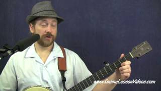 Clawhammer Banjo Lessons - (Frailing Banjo) - Reubens Train taught by Ryan Spearman