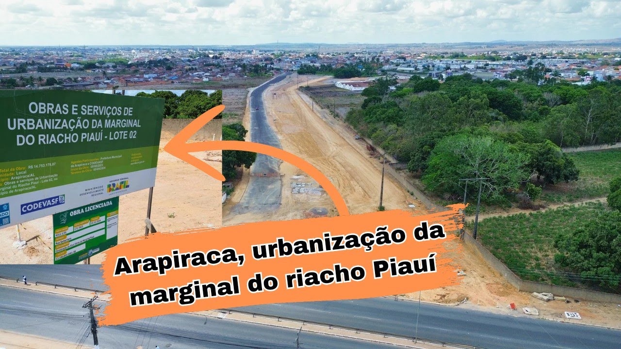 Arapiraca, Urbanization of the Piauí Stream. #4k #arapiraca #drone #northeast #alagoas