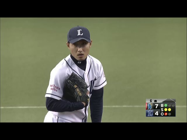 ライオンズ3番手・武隈 1回無安打無失点!! 危険球退場の影響を感じさせない好投を見せる!! 2014/3/22 L-DB
