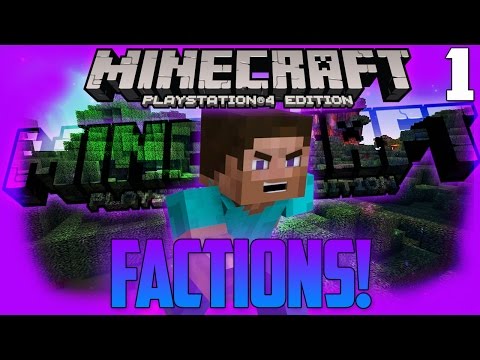 Minecraft PS4 Factions!Episode 1!"An Amazing Battle!"