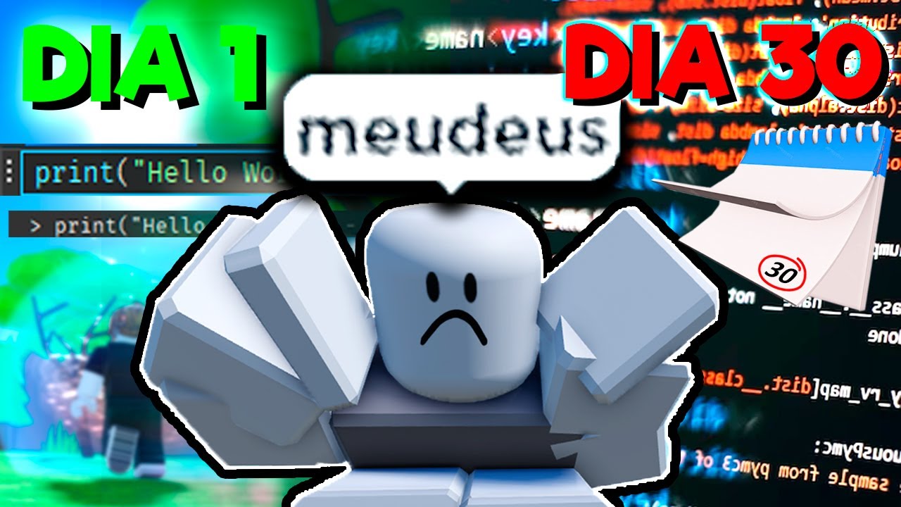 COMO CRIEI um JOGO do *ZERO* sendo BURR0 Em Apenas 30 DIAS no roblox... pt.1