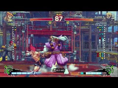 viperRX188 [Gouken] vs Oshino [Adon] SSF4 Japanese Online Ranked Matches - TRUE-HD