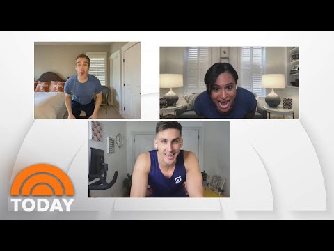 Peter And Kristen Surprised With Workout From Peloton Star Cody Rigsby | TODAY