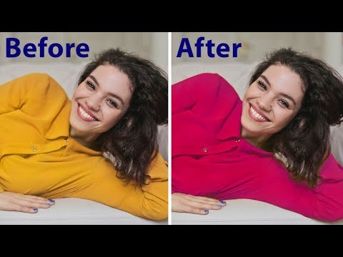 Photoshop Tutorial: color replacement in Photoshop cs6...