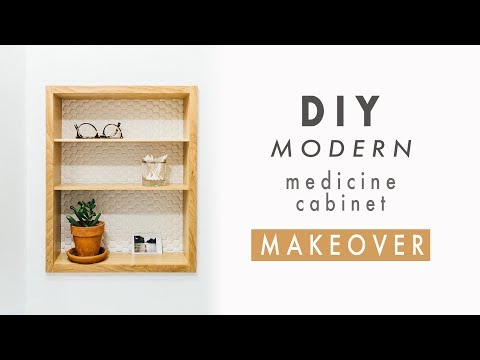 Pretty Medicine Cabinet Makeover