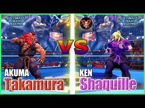 SFV CE 👊🏻 Takamura (Akuma) vs Shaquille (Ken) FT3 Battile lounge