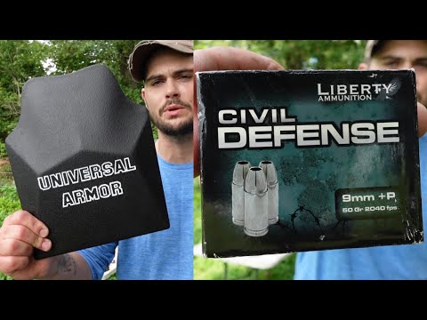 Liberty Ammunition Civil Defense VS. Level 3A Ballistic Plates (Tacticalxmen) 30 shots taken