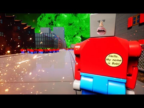 Our Burritos Turned Lego People Into Zombies so We Nuked The Entire City in Brick Rigs!