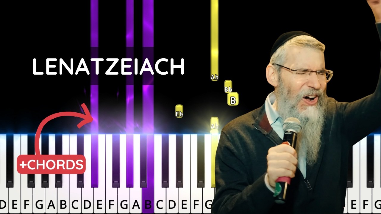 Lenatzeiach by Avraham Fried. לנצח. Easy piano tutorial