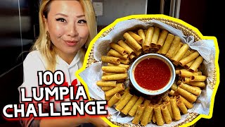 100 Lumpias Challenge!! at Aloha Kitchen in Las Vegas!!! #RainaisCrazy
