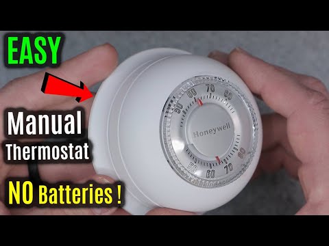 Mechanical Rotary Thermostat Central Conditioning Fan Coil Unit, 220V AC Temperature Control Switch with Heating & Cooling Modes, White 86-Type Wall video review thumbnail