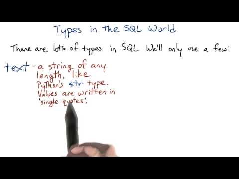 SQL 中的数据类型