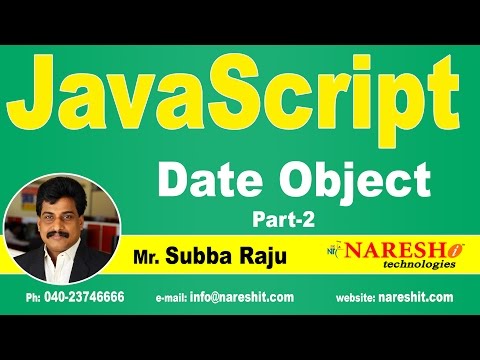 Javascript Date Object Part 2 Javascript Tutorial Mr Subba Raju
