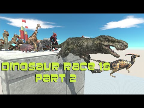 DINOSAUR RACE 18 PART 2 - Animal Revolt Battle Simulator