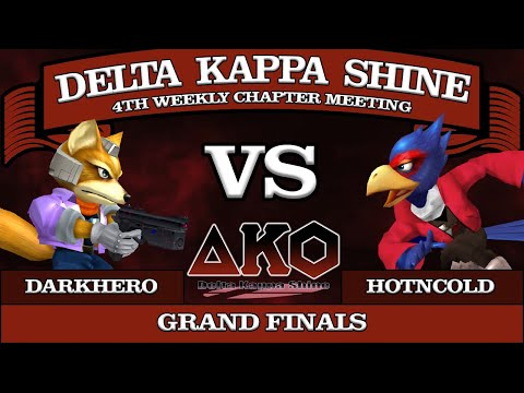 Delta Kappa Shine #4 Lubbock Melee Singles - Grand Finals - DarkHero (Fox) vs HotNCold (Falco)