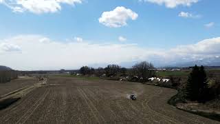 sprayed fertilizer