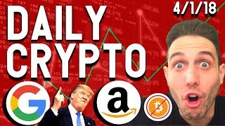 Daily Crypto News: Coinbase HACKED! Google ICO, U.S. Bans Bitcoin, Amazon Ripple Partnership $XRP