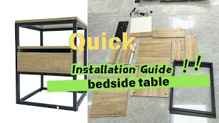 SKU 1200398 Easy Nightstand Installation | Factory Direct Furniture