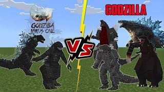 Godzilla Minus One VS All Godzilla [Minecraft PE]