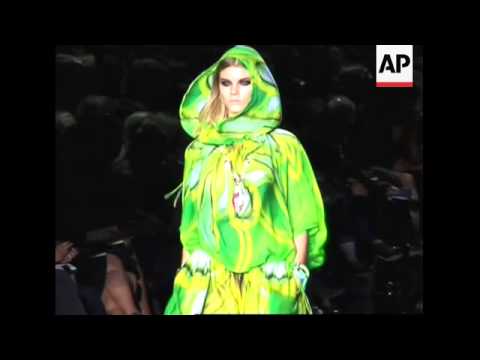 Cavalli uses botanics for his spring/summer 2009 collection at Milan fashion week