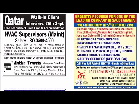 Assignment Abroad times Epaper Today | 27th September 2018 |  Dubai Job Vacancy. Video