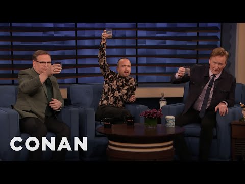 Conan Sips Aaron Paul & Bryan Cranston’s Mezcal | CONAN on TBS