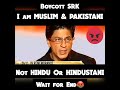 SRK Says I Am Muslim Pakistani Not Hindu Or Hindustani