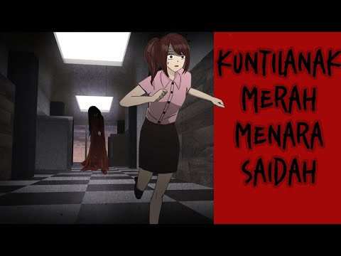 INTERVIEW KERJA DI MENARA SAIDAH KETEMU  KUNTILANAK MERAH - kisah nyata horor animasi