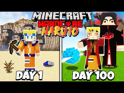 I Survived 100 Days as NARUTO in Minecraft!