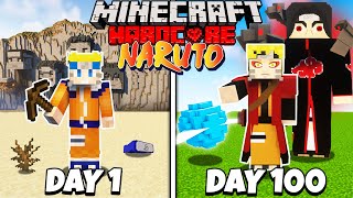 I Survived 100 Days as NARUTO in Minecraft!