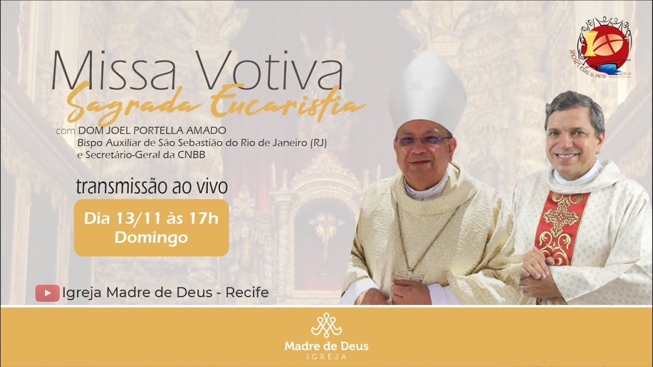[ 33º Domingo do Tempo Comum ] SANTA MISSA DOMINICAL | Com Dom Joel Portella | 13/11 - 17h
